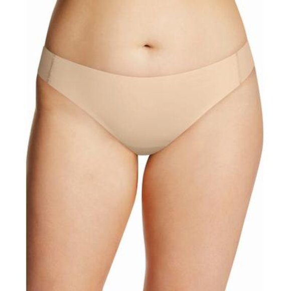 #836 Maidenform Flawless No Show Thong Panty in Beige | Plus Size 8 | HerRoom - Picture 1 of 2